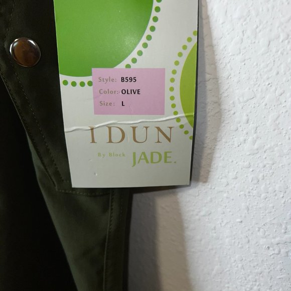 I DUN, OLIVE GREEN PARACHUTE PANTS WITH DRAWSTRING WAIST AND ANKLES SIZE LARGE - Picture 9 of 9